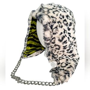 Faux Fur Reversible Rave Hood